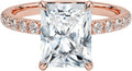 3 CT Colorless VVS1 Moissanite Engagement Ring for Women - Twisted