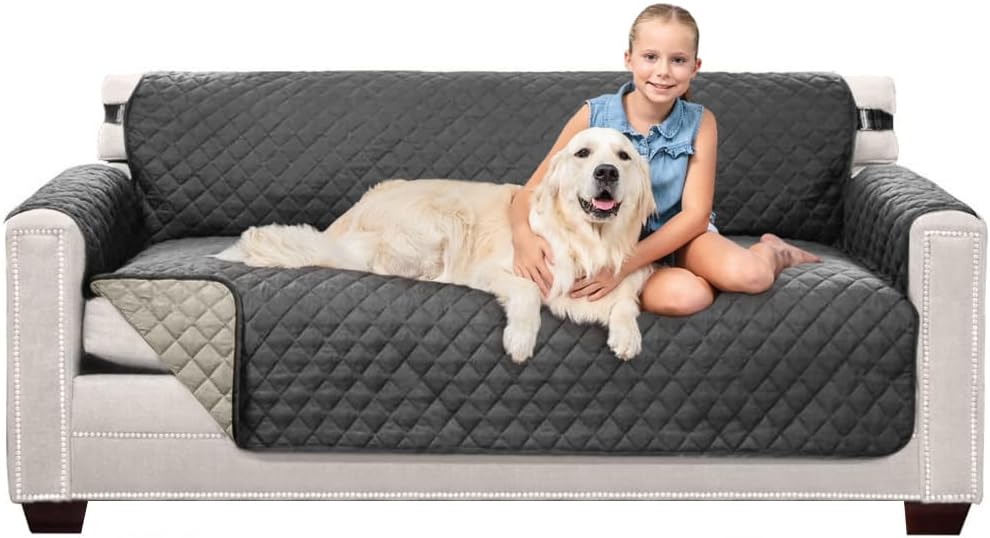 Sofa Shield Couch Slip Cover for Pets and Kids, 70 inch Seat