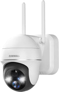 ZUMIMALL 2K Outdoor Wireless Camera: 360 PTZ, Color Night Vision