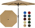 Patio Umbrella 10ft Table Umbrella Outdoor UV Protection - Tan