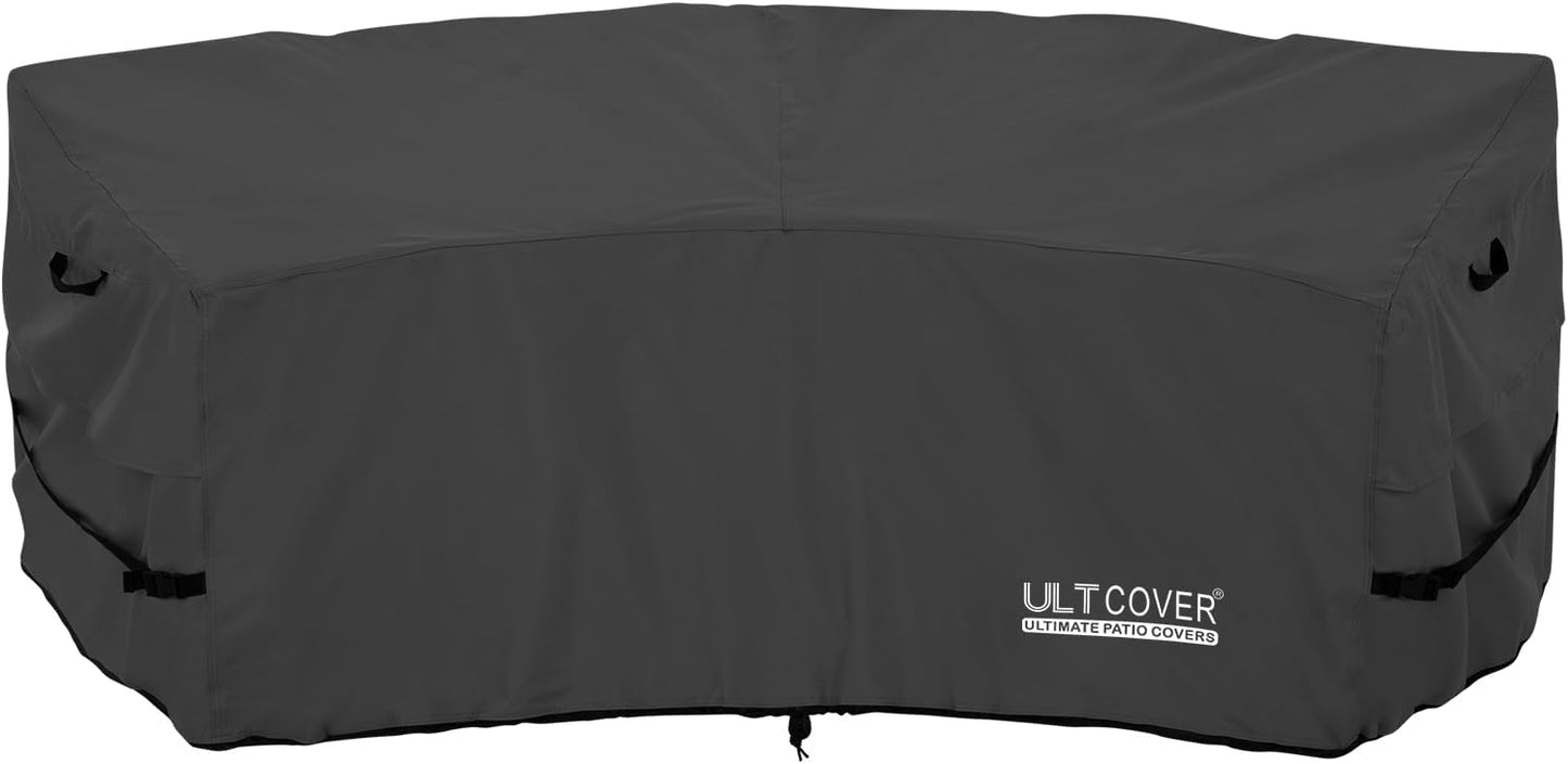 ULTCOVER Patio Curved Sofa Cover for Outdoor Sectional