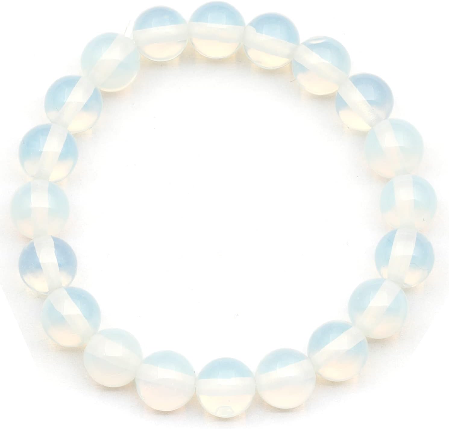 Natural Fluorite Beaded Stretchy Bracelet for Healing and Style