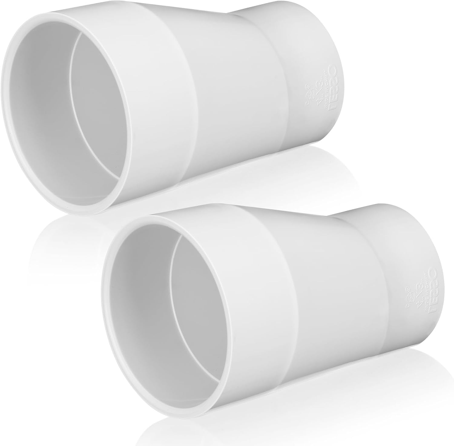 2 Pcs 4 X 3 PVC Pipe Fitting for High-flow Plumbing Needs