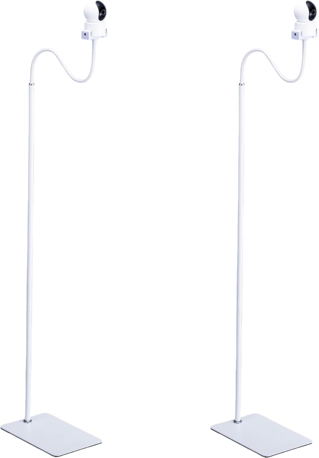 Adjustable Height Floor Stand for Security Cameras - Stable & Versatile 2Pack