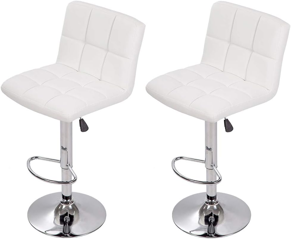 BestOffice Adjustable Swivel Bar Stool Set of 2 for Kitchen