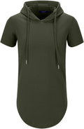 Aiyino Men's Short Sleeve Fashion Athletic Hoodie - Lightweight Fit