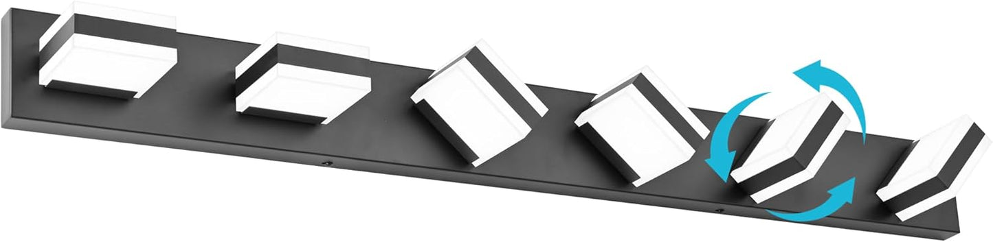 Modern LED 6 Light Bathroom Vanity Lighting Fixture for Mirrors