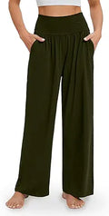Wide Leg Yoga Pants for Women High Waisted Flowy Lounge - Comfy Fit