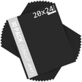Mat Board Center 20x24 Black Uncut Mat Boards 10 Pack - Sturdy Backing