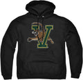 Collegiate Distressed Logo Hoodie for Casual Everyday Wear