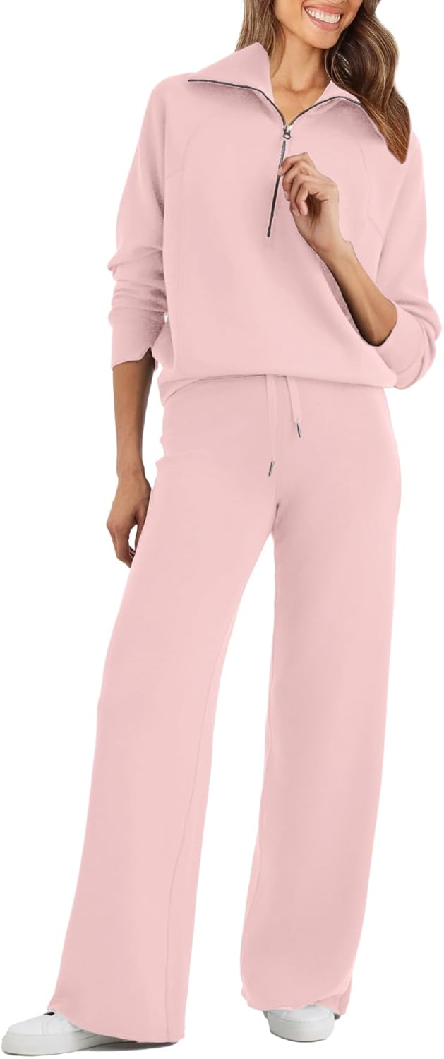 Glamaker Womens 2 Piece Outfits for Cozy Lounge and Travel
