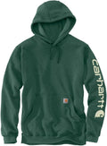 Carhartt Men's Loose Fit Midweight Logo Sleeve Sweatshirt - Durable in
