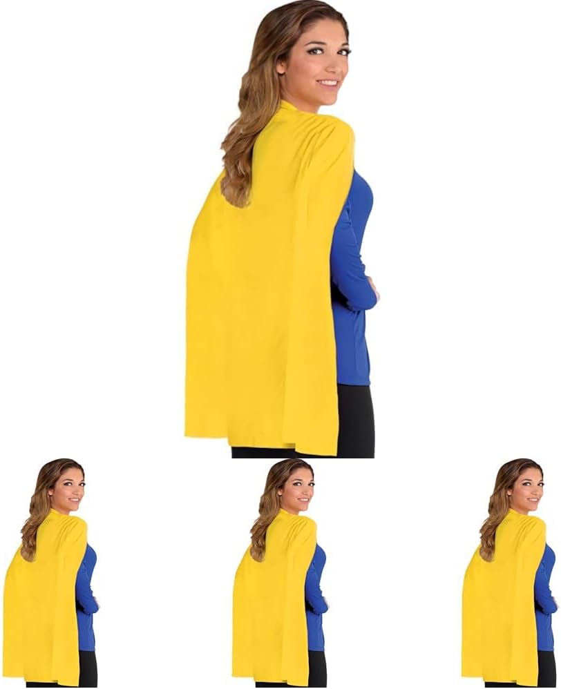 Yellow Cape Costume for Kids and Adults - Perfect for Dress-Up