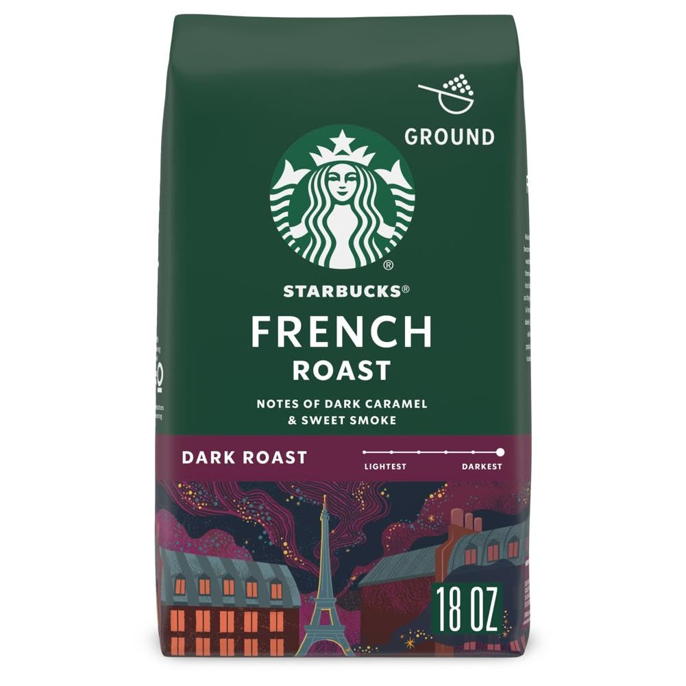 Starbucks French Roast Ground Coffee, Rich & Bold Flavor