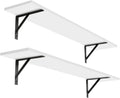 Contemporary DINZI LVJ Long Wall Shelves Set of 2 for Home Decor