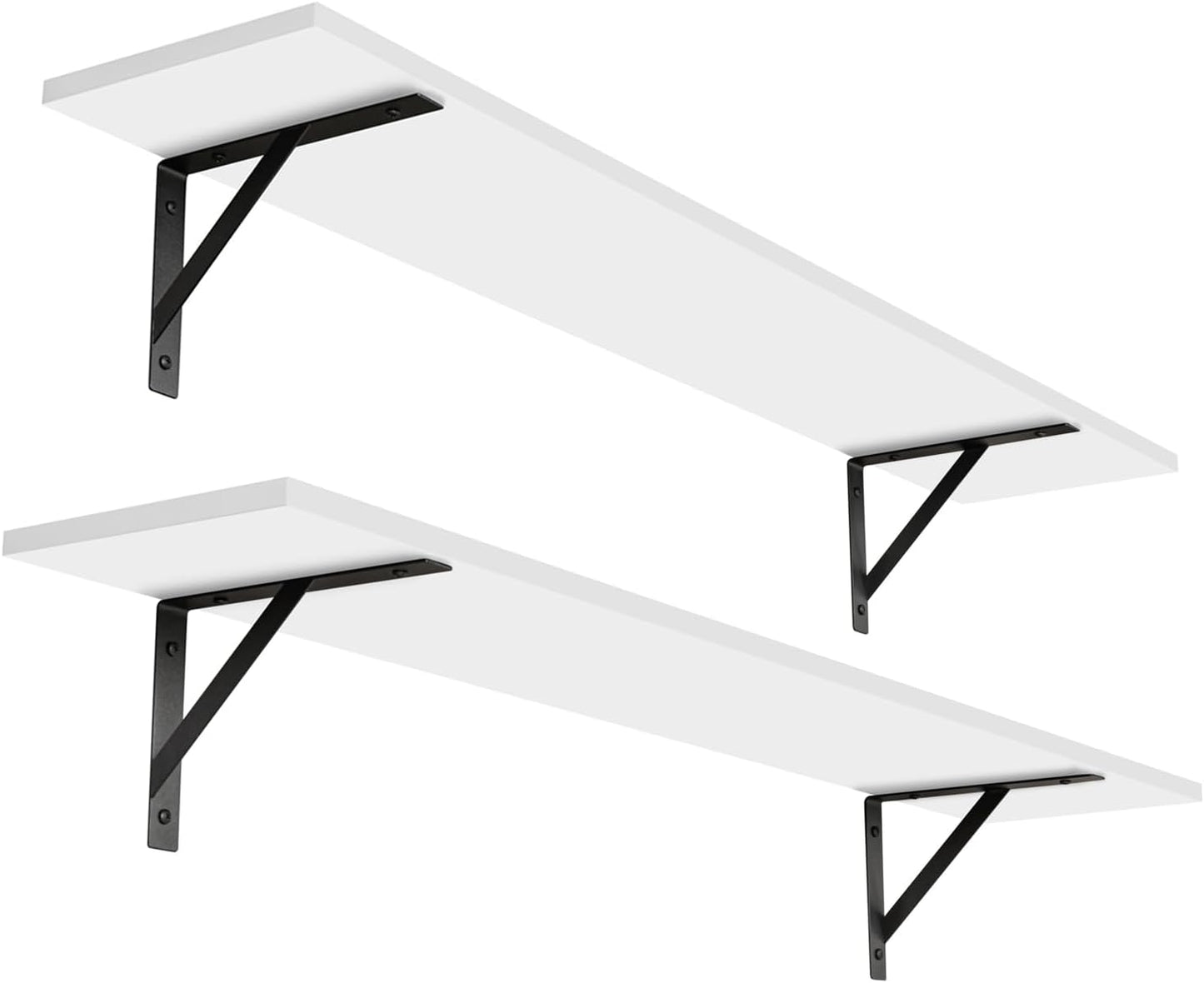 DINZI LVJ Long Wall Shelves Set of 2 for Stylish Storage