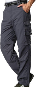 Mens Hiking Pants Convertible Quick Dry Zip Off - Versatile Trekking