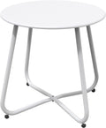 Grand patio Outdoor Side Table 18-inch Round End Table - Weather