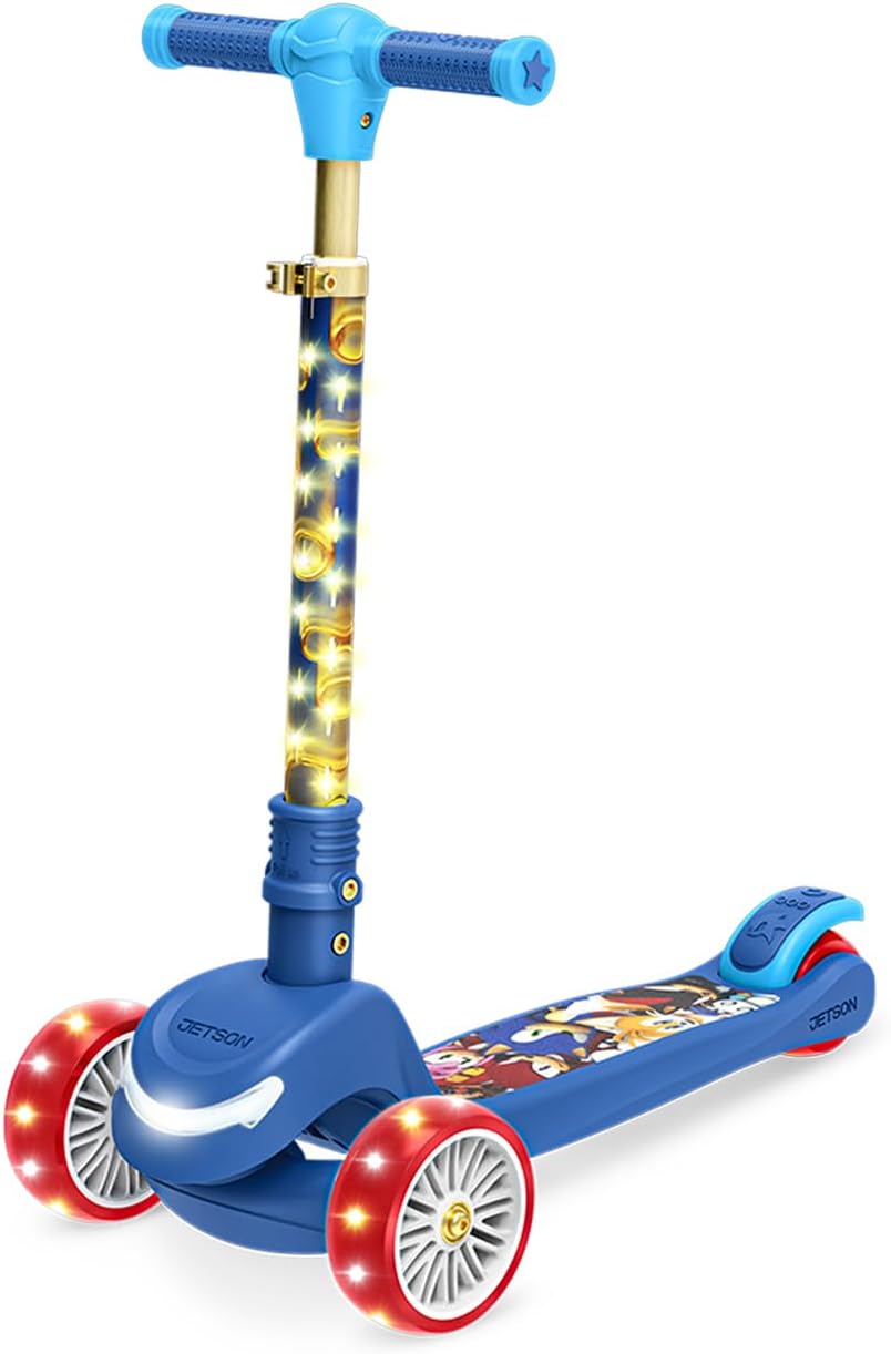 Jetson Character Kids Kick Scooter with LED Lights & Sounds