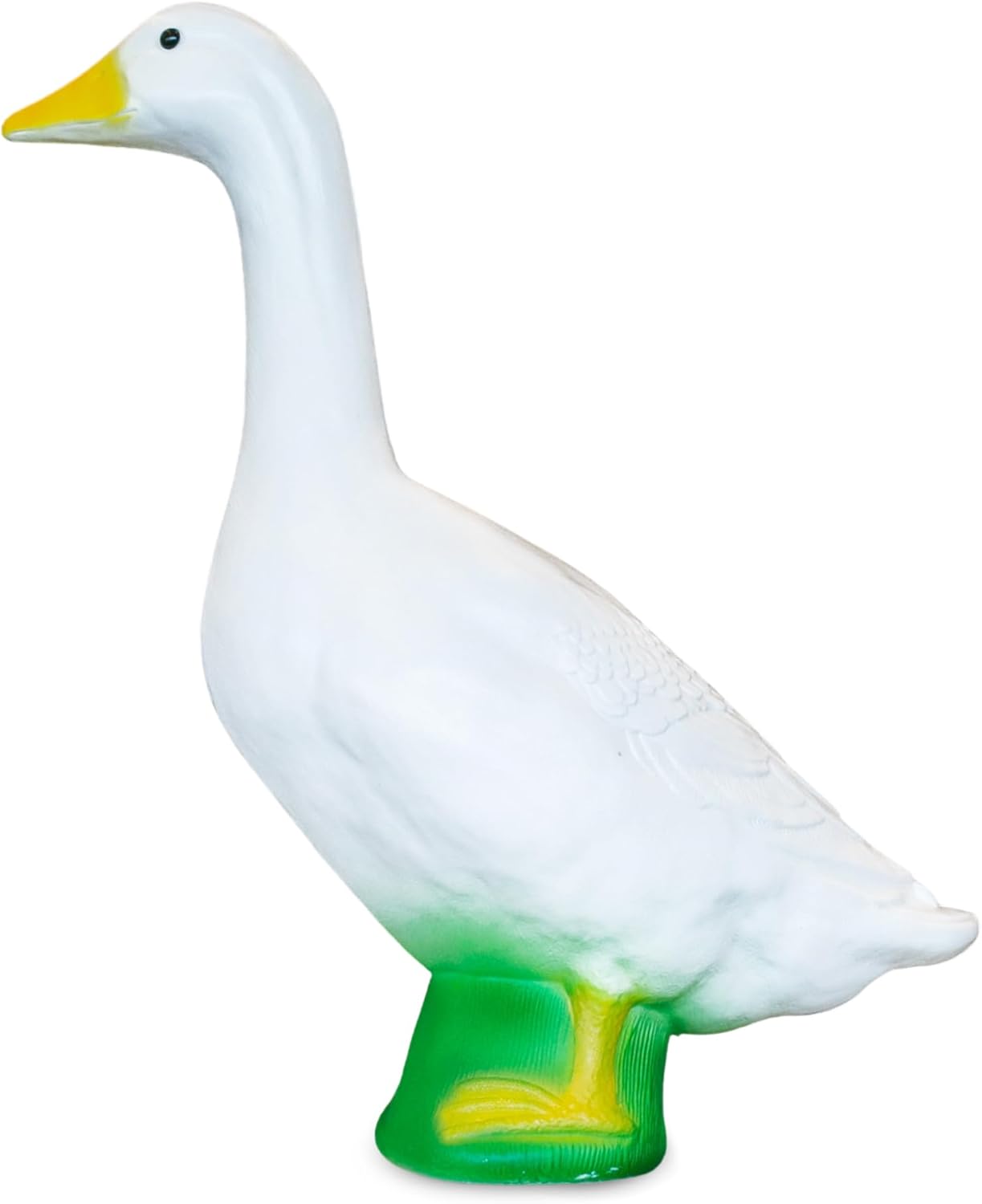 Charming 23 Inch White Goose Outdoor Lawn and Garden Statue