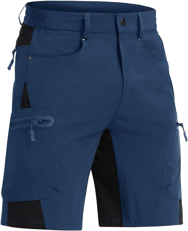 CRYSULLY Men's Hiking Cargo Shorts Lightweight Quick Dry Design