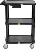 Pearington 3-Shelf Mobile Utility Cart - Heavy-Duty Service Cart