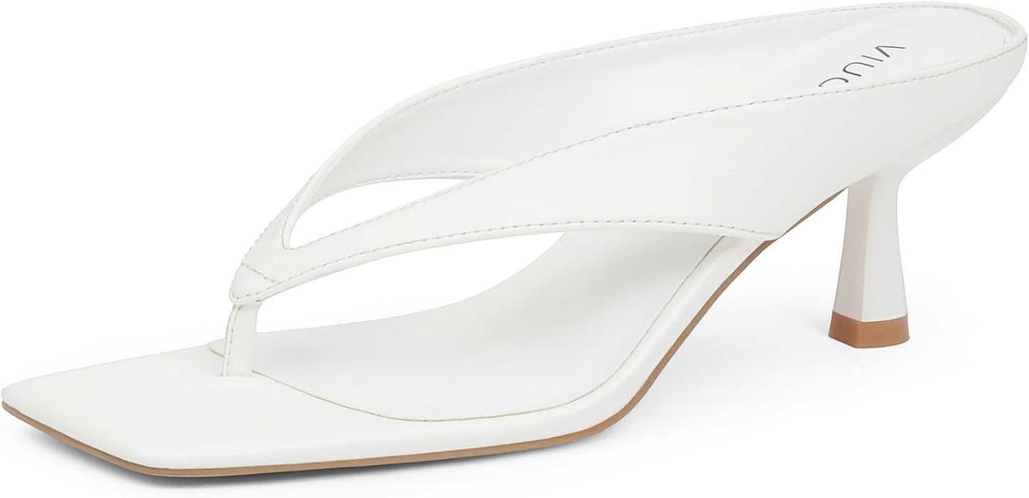 Womens Kitten Heels Flip Flops for Stylish Summer Outfits