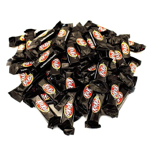 Dark Chocolate Kit Kat Bars Miniatures Bulk - 4 Lb Bag