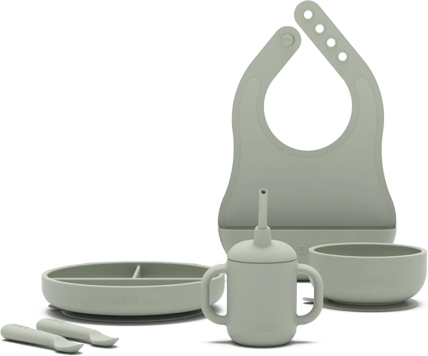 Lalo First Bites Silicone Baby Feeding Set for Easy Weaning