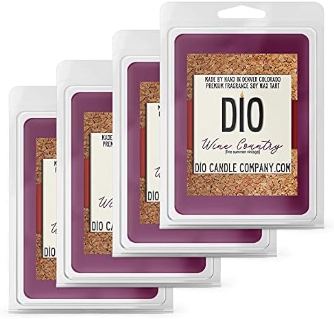 Wine Country Wax Melts 4 Pack with Blackberry Plum Red Vino Scent