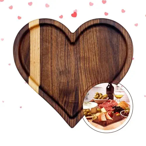 Heart Shaped Charcuterie Board for Elegant Serving and Gifts