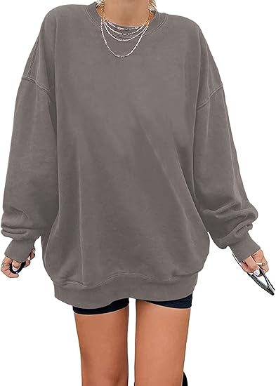 Women's Oversized Long Sleeve Sweatshirts for Casual Comfort