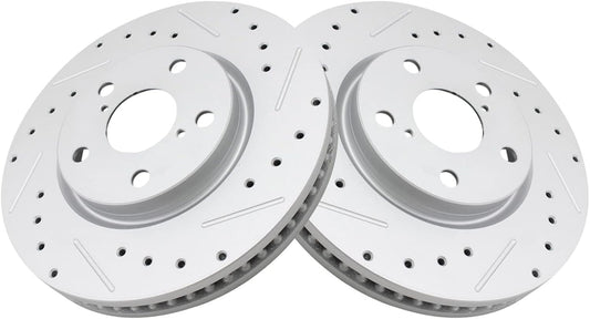 TRQ Front Performance Brake Rotors Set for Lexus GS300 & IS250