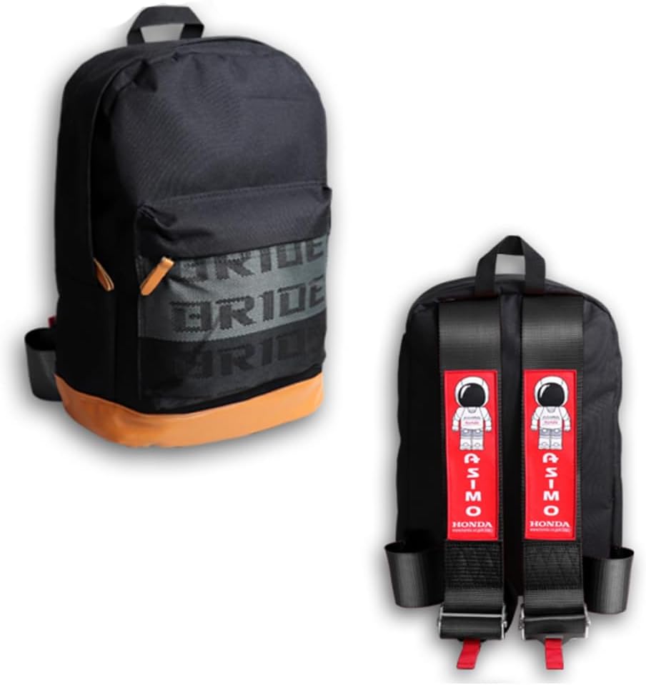 W-POWER JDM Bride Racing Laptop Travel Backpack for Daily Use