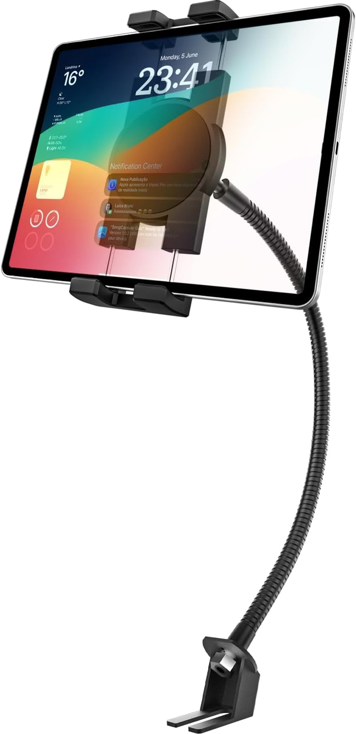 GDZN Car Seat Rail Tablet Mount for Heavy Duty Trucks and More