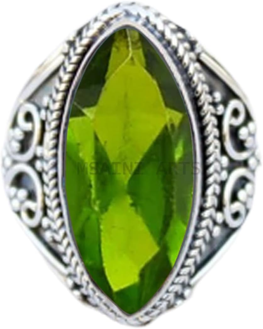 Solid 925 Sterling Silver Ring for Women & Girls with Mystic Quartz