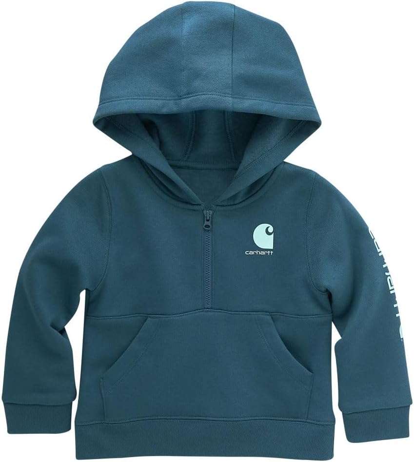 Carhartt Kid's Quilted Jersey Half-Zip Sweatshirt for Girls