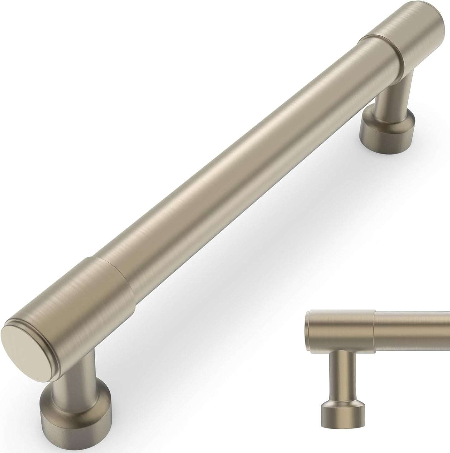 10 Pack 5 Inch Kitchen Cabinet Handles in Champagne Bronze Finish