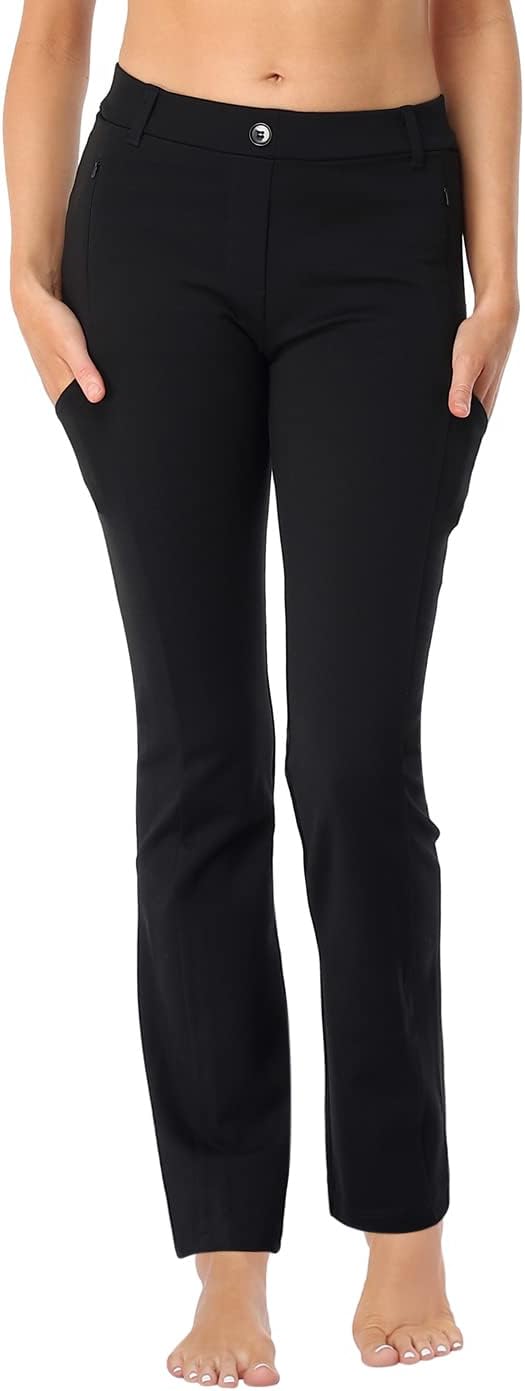 HDE Yoga Dress Pants for Women with 8 Pockets and Comfort