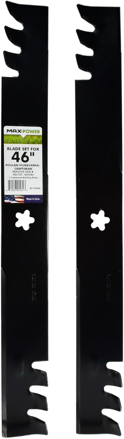 Maxpower 561739XB Commercial Mulching Blades for 46 in. Mowers