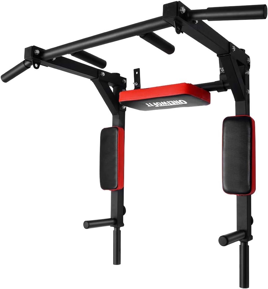 OneTwoFit Multifunctional Wall Mounted Pull Up Bar for Home Gym