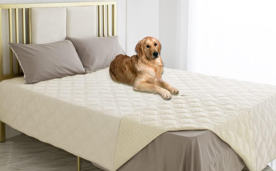 Ameritex Waterproof Dog Bed Cover with Anti-Slip Backing