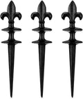 Tandefio 3 Pcs Antique Black Cast Hose Guide Stakes for Garden