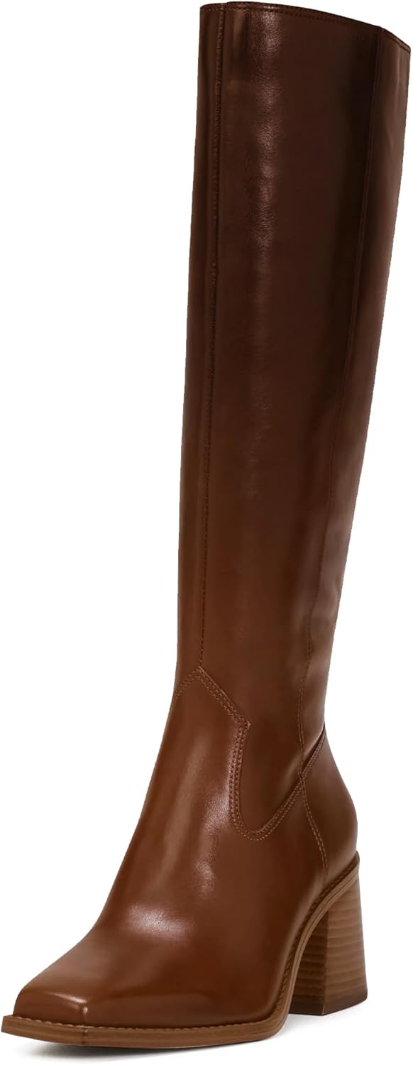 MUCCCUTE Knee High Boots for Women - Stylish Square Toe Design