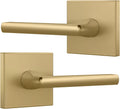 Mega Handles Prime Dummy Lever Satin Brass - Non-Turning 5ft (2 Pack)