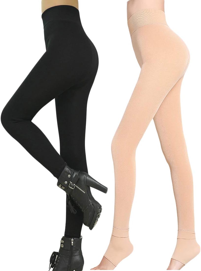 Romastory Winter Warm Leggings for Women - Thick Fleece Lined