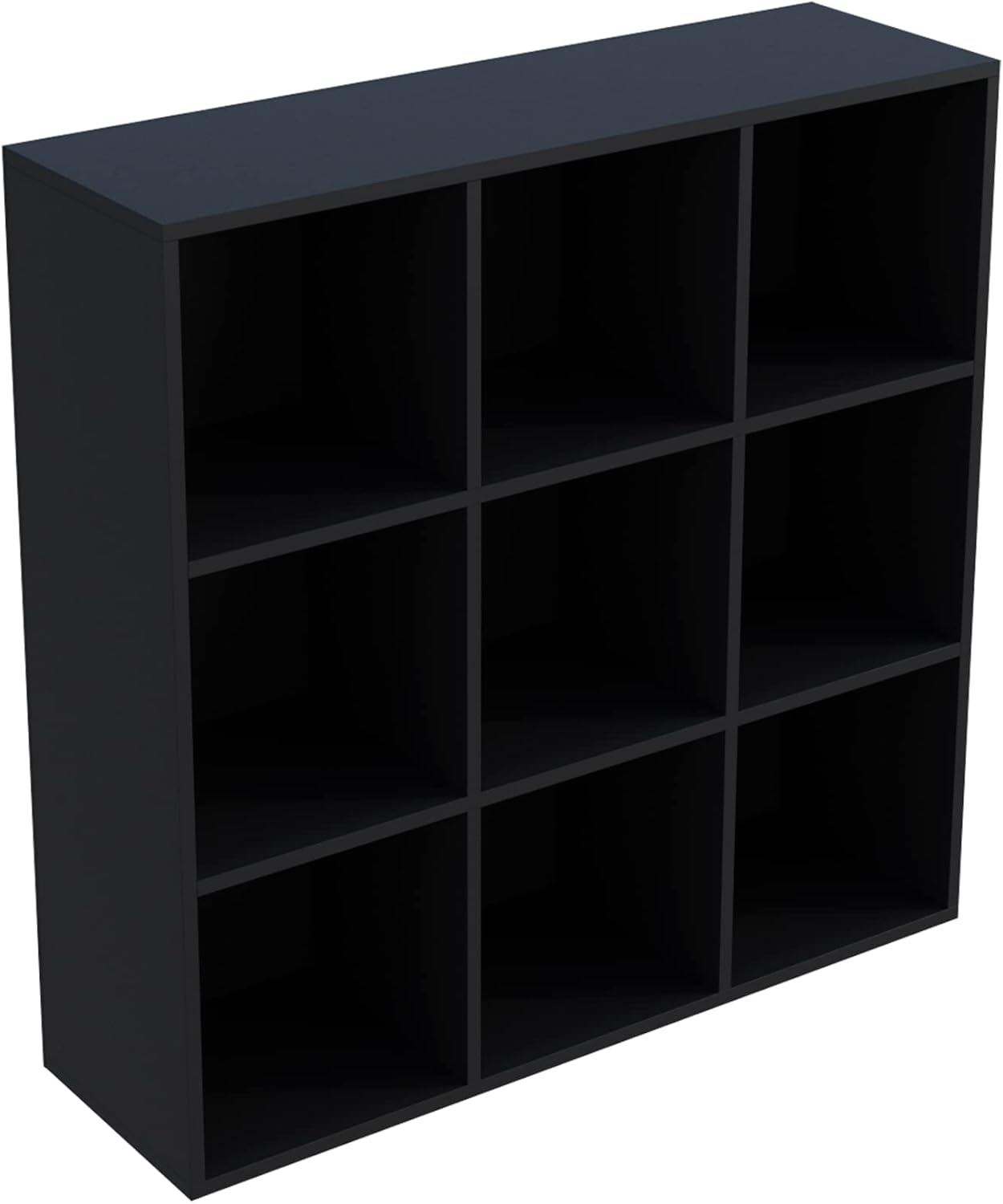 9-Cube Storage Shelf Bookcase - Modern Open Bookshelf Organizer