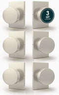 Mega Handles Laura Dummy Door Knob - Satin Nickel 6 Pack