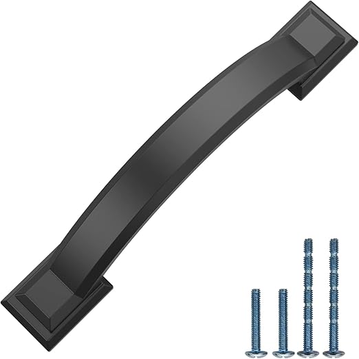 25 Pack 3 Inch Matte Black Cabinet Pulls for Kitchen Cabinets