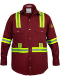 Flame Resistant High Visibility Hi Vis FR Shirt - 100% Cotton HRC 2 In